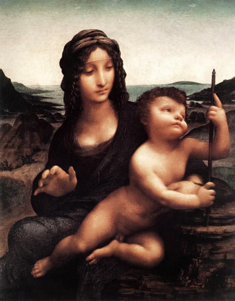 Leonardo da Vinci Madonna with Yarnwinder
